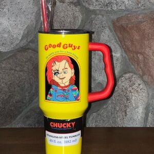 Chucky Good Guys Yellow Stainless Steel Tumbler
